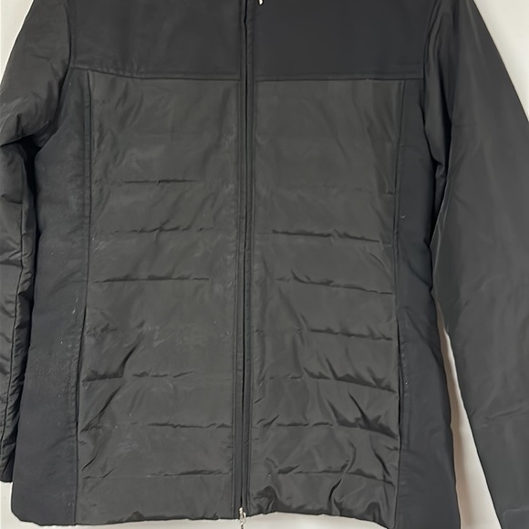 Via Spiga Size L,  Lightweight Packable Puffer Coat Jacket Hooded Black - Picture 4 of 8